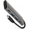 AXAGON HMC-4G2, USB-C 3.2 Gen 2 10 Gb/s hub, porty 2x USB-A + 2x USB-C, kabel USB-C 13cm HMC-4G2