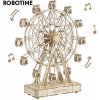 Robotime Drevené 3D mechanické puzzle Hracia skrinka Ruské koleso 232 ks