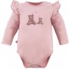 Eevi Body s dlhým rukávom Hearts&Bears ružové - 80