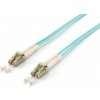 Vybavit LC-LC LCLE Fight Patchcord, Duplex, MM 50/125, OM3, LSOH, 10m (255416)