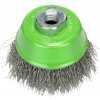 Bosch Miskovitá kefa pre uhlové brúsky ušľachtilá oceľ zvlnený drôt 75 mm hrúbka 0,3 mm 2608622102
