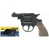 Alltoys policejní revolver kovový černý 8 ran