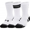 Ponožky Under Armour Perf Tech Nov 3pk Crew White/White/Black L