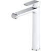 Omnires Sacramento umývadlová batéria stojanková chrómová-biela SC2312CRB