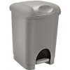 Heidrun - Kôš odpadkový 16 L šlapací, šedý