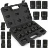 Nástrčné nárazové kované kľúče 1/2'' 10-24 mm krátke 13 dielna sada