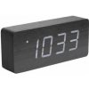Dizajnový LED budík - hodiny 5654BK Karlsson 21cm (8714302612503)