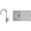 K-StrongSinks S3 Set drez Zala 860x500mm granit biela + Batéria Rhona chrom