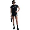Dámske bežecké šortky Nike, ONE SWOOSH čierna,biela L