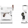 Ascaso Steel DUO PID PLUS, White&Wood + Eureka Helios 75, white