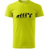 Evolution fitness - Klasické pánske tričko vyššej gramáže - XS ( Limetková )