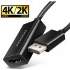 AXAGON RVD-HI20N, DisplayPort -> HDMI 2.0b redukcia / adaptér, 4K/60Hz RVD-HI20N