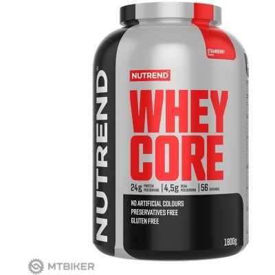 NUTREND WHEY CORE proteín, jahoda 1800 g