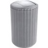 Plastový kúpeľňový kôš Wenko 3l sivý