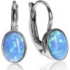 GOLDIE Zlaté náušnice s modrým opálom LEA1214.TR