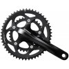 SHIMANO Kľuky 2 x 10 rýchlostí Shimano Road FC-RS400 - 175/50-34 dutá oska - čierna