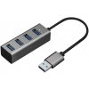 HUB ROZDEĽOVAČ USB ADAPTÉR NA 4x USB 3.0 YENKEE TRANSFER DO 5 Gbps (YHB 4300)