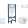 Geberit Duofix - Set predstenovej inštalácie, klozetu Oudee a dosky softclose, tlačidlo Sigma20, biela/chróm SANI11CA31118