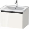 DURAVIT Ketho 2 závesná skrinka pod umývadlo, 1 zásuvka, 634 x 455 x 440 mm, biela vysoký lesk, K25082022220000