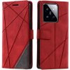Knižkové puzdro Rhombus červené – Xiaomi 14
