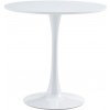 Tempo Kondela Jedálenský stôl, okrúhly, biela matná, priemer 80 cm, REVENTON NEW