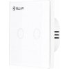 Tellur WiFi Smart Spínač, 2 porty, 1800 W, 10 A., biely