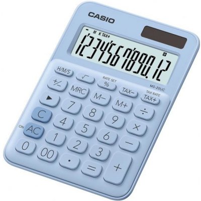 Kalkulačka CASIO MS-20UC svetlo modrá Casio