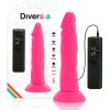 Diversia Flexible Vibrating Dildo 23 cm - Pink