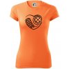 Florbal love - Dámske Fantasy športové (dresovina) - XL ( Neon mandarine )