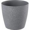 Strend Pro Stone Kvetináč 23x20,5 cm, sivý, efekt kameňa