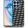 Picasee silikónový čierny obal pre Honor X8a - Separ - White On Black 2