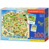 mamido Castorland Puzzle Mapa Poľska 100 dielikov a kvíz