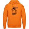 AWDis Hoodie Mikina - Pivo pre vyvolených - Orange Crush - XL - Pánske