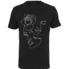 Mr. Tee Ladies One Line Rose Tee black - S