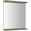 Aqualine KORIN STRIP zrkadlo s LED osvetlením 60x70x12cm, dub platin KO990S