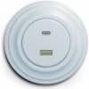 | Kliklap - Retro USB zásuvka A+C s rámikom, modrá | KA0025+KA0075