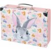 Baagl skladací školský kufrík Bunny s kovaním