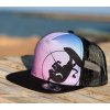 Šiltovka BejkRoll Snap Trucker kulaté logo - ružová/čierna