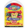 Colorino kids sviečkové pastelky 6 farieb zvieratká