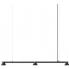 Normann Copenhagen Lineárna závesná lampa Hat, malá – čierna