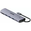 Unitek USB HUB Unitek USB-C 11v1 Hub s podporou dvou monitorů | 4K@30Hz | RJ45 | PD 100W | SD a microSD