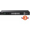 Tenda TEG1120P-16-150W PoE+ Gigabit switch 16x 1Gb/s PoE+ 802.3af/at + 2x SFP + 2x RJ45, 135W, Rack (75011997)