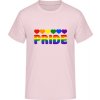 Pánske tričko s Dúhovým dizajnom Pride Orchideová ružová