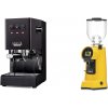 Gaggia New Classic EVO, black + Eureka Helios 65, yellow