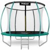 NEO-SPORT Trampolína profilovaná 10 stôp/312 cm, tyrkysová, s vnútornou sieťou