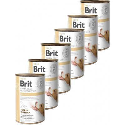 Brit Veterinary Diets GF dog Hepatic 6 x 400 g konzerva