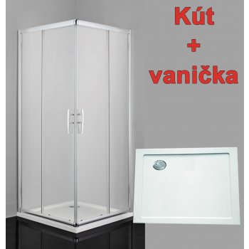Sanotechnik hranatý sprchový kút 2xposuvné dvere+vanička+obklad+nožičky  90x90 od 659 € - Heureka.sk