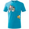 Handel Detské tričko - Tom a Jerry Farba: tyrkysová, Veľkosť: 110cm/4r, Strih trička: detský