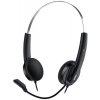 Genius HS-220U , Headset, náhlavný, drôtový, s mikrofónom, ovládanie hlasitosti, USB, čierno-strieborný