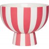 Miska Toppu, 12,6 cm, červeno-biela